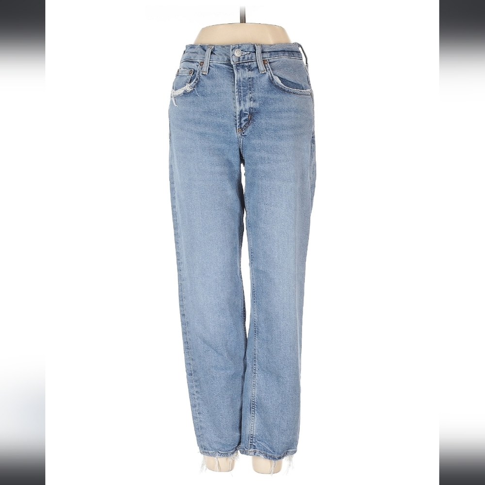 Agolde Women's Straight Leg Kelly Jeans - Light Blue